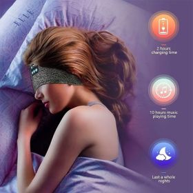 Sleep Headphones; Noise Cancelling Headphones For Sleeping - Sleep Headphones For Side Sleepers; Sleeping Headphones Headband For Insomnia Nuit T