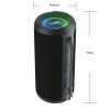 OQPO X10 Portable Outdoor Speakers, IPX7 Waterproof Wireless Speaker with 24W Loud Stereo Sound, Deep Bass, wireless 5.3, RGB Lights, Dual Pairing