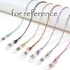 2 Pcs Vintage Random Color Metal Eyeglass Chain Multipurpose Reading Glasses Chain Necklace String Sunglasses Neck Strap Lanyard