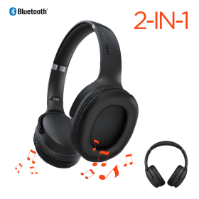 HyperGear Flip 2-in-1 Headphones Plus Speaker (Color: Black)