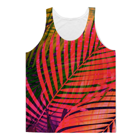 COLORFUL TROPICAL LEAVES no4 Classic Sublimation Adult Tank Top (size: M)