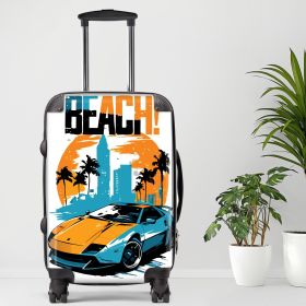 Beach Luggage20/24/28 Inch Luggage, Carry-On, Custom Luggage, Luggage Set, Suitcase, Travel, Vacation, Cabin Suitcase, Custom Suitcase (size: 28" Large)