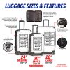 Beach Luggage20/24/28 Inch Luggage, Carry-On, Custom Luggage, Luggage Set, Suitcase, Travel, Vacation, Cabin Suitcase, Custom Suitcase
